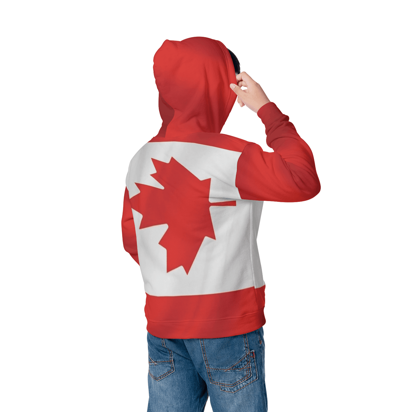 Always Canadian All-over Print Youth Hoodie (Midweight)