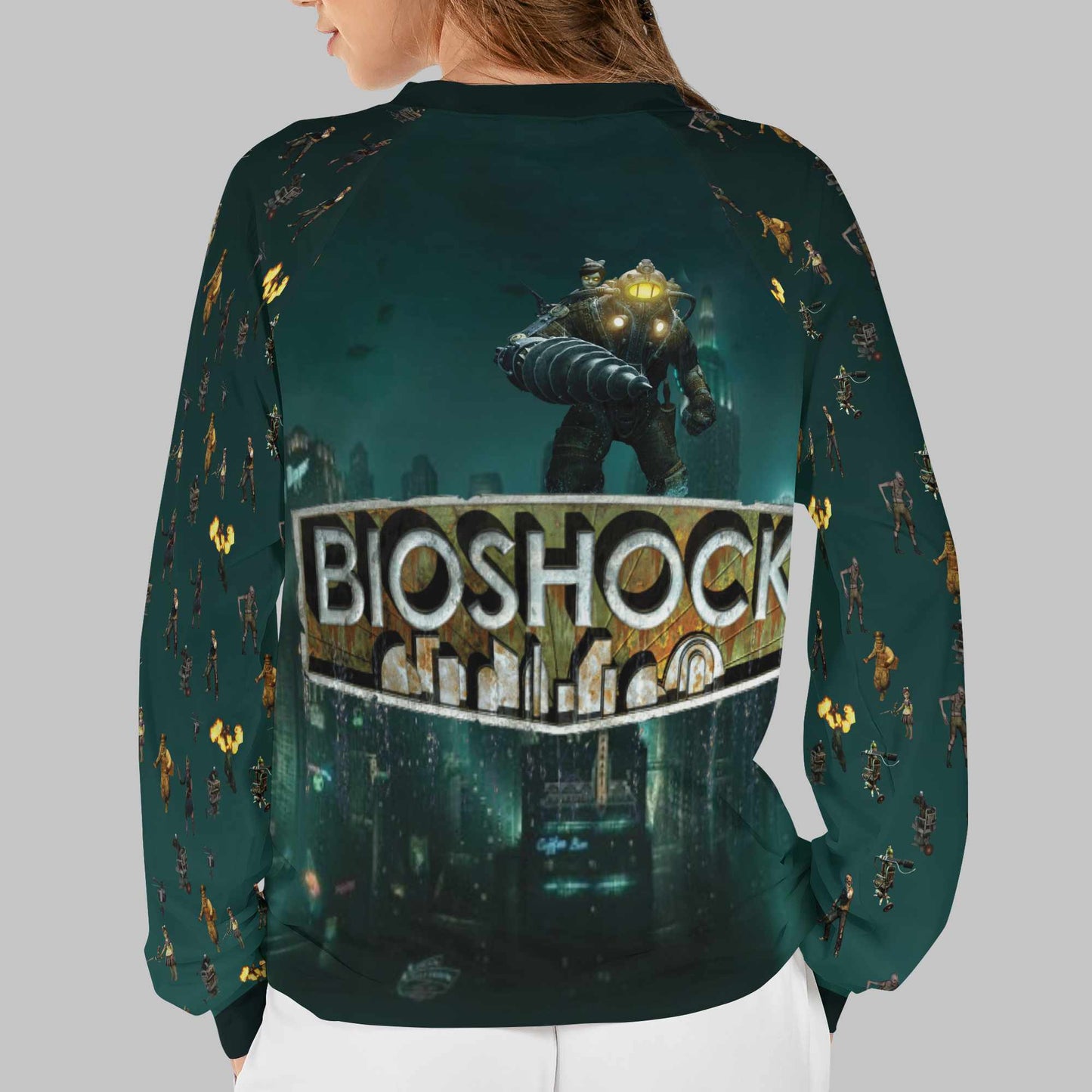 Bio All-over Print Kid Pajamas Long Sleeve Raglan