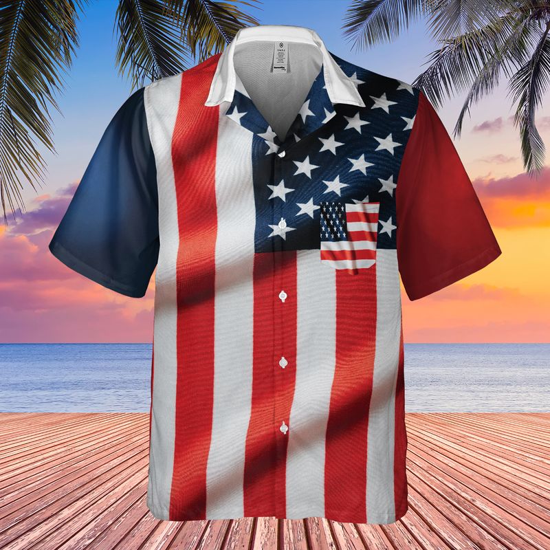 Always American Pocket Hawaiian Shirt