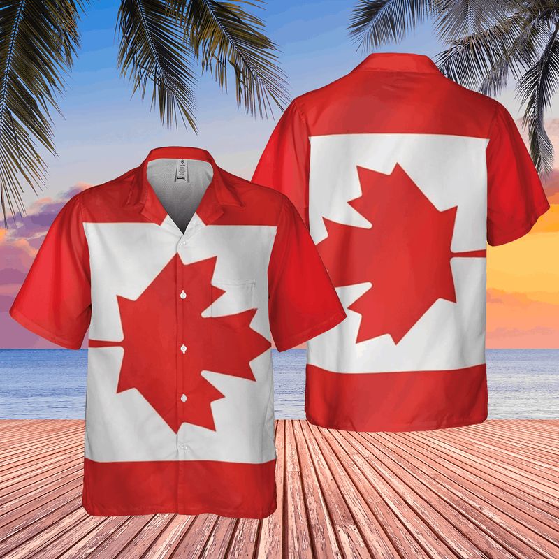 Always Canadian All-over Print Pocket Hawaiian Shirt