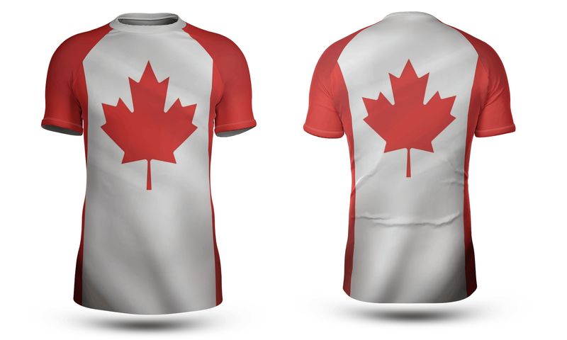 Always Canadian All-over Print Short-sleeve Rash Guard