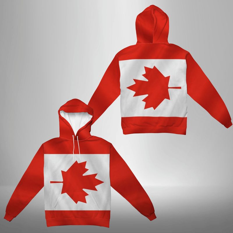 Always Canadian All-Over Print Hoodie (Midweight)