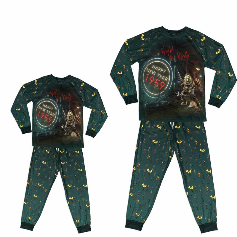 Bio All-over Print Kid Pajamas Long Sleeve Raglan