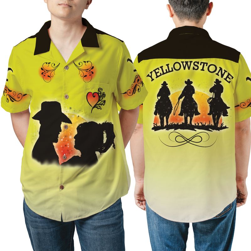 Yellow Short-sleeve Pocket Shirt