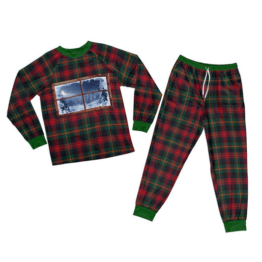 Winter All-over Print Kid Pajamas Long Sleeve Raglan