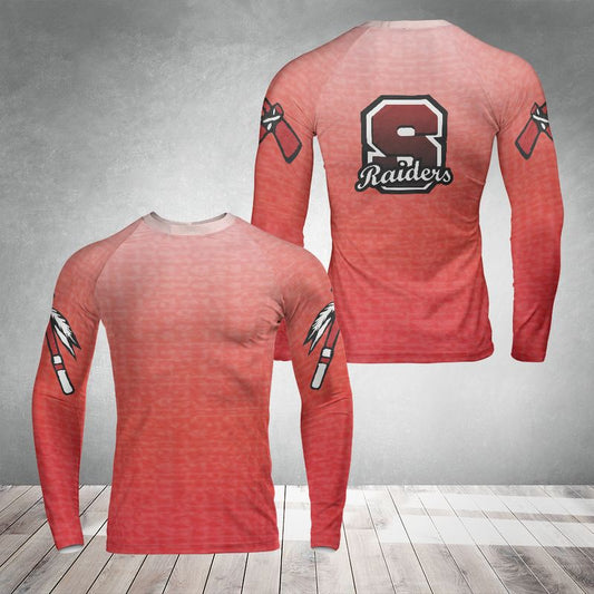 Red Raider Away All-over Print Long Sleeve Rash Guard