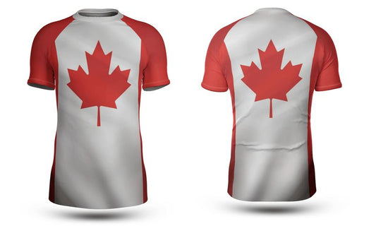 Always Canadian All-over Print Short-sleeve Rash Guard